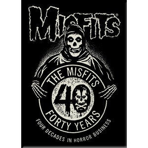 MISFITS 40th Anniversary Magnet for Refrigerators and Lockers - Rock Band Craft Supply(Fridge Magnet)