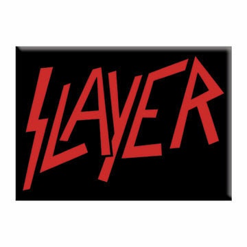 SLAYER Logo Magnet - 2.5x3.5 Inch - Magnet for Refrigerators and Lockers - Rock Band Craft Supply(Fridge Magnet)