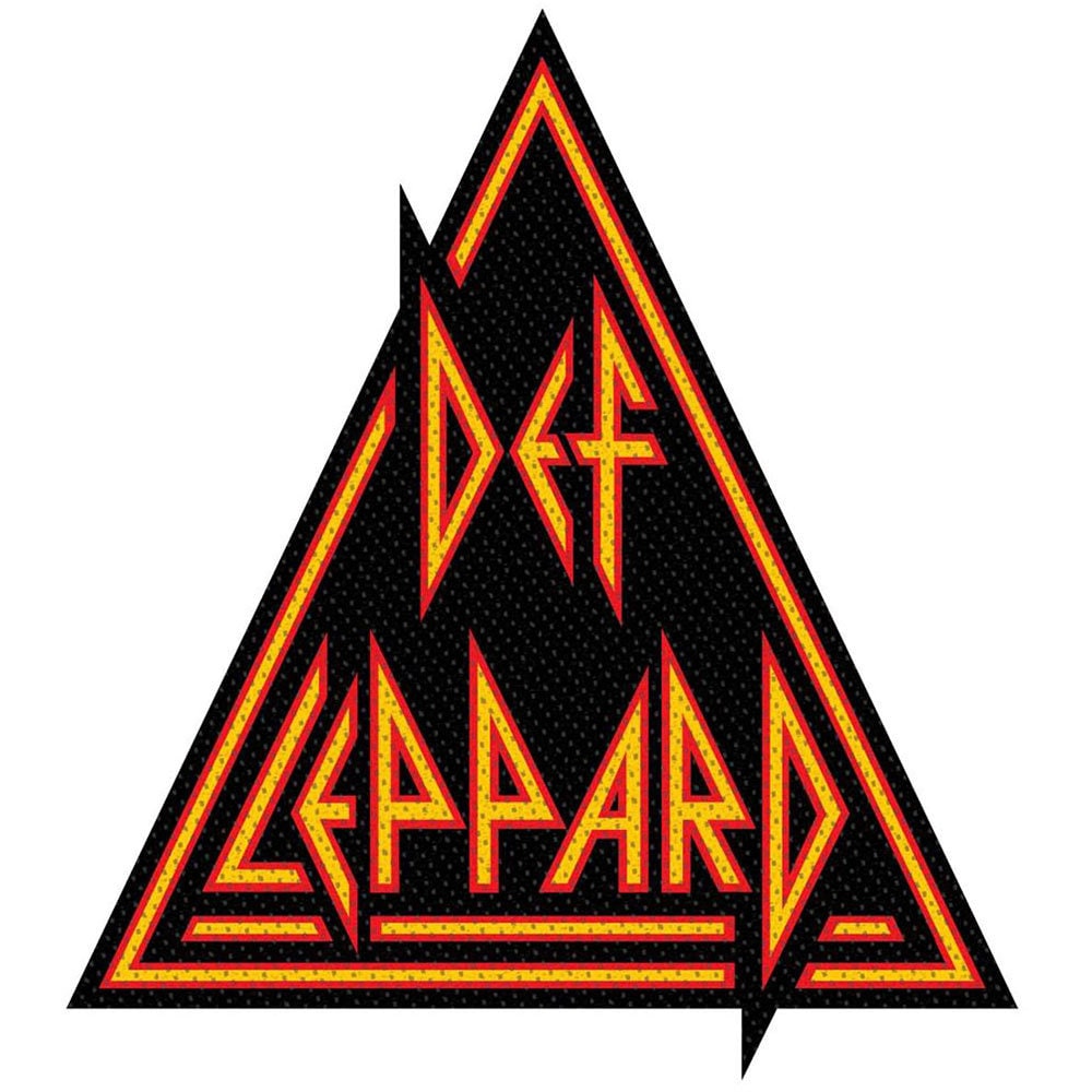 DEF LEPPARD Logo Cut Out Patch - 4x4 Inch - English Rock Band Embroidered Patch Applique Craft Supply - Officially Licensed