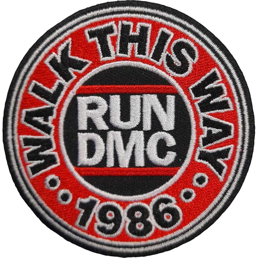 RUN DMC Patch - 3 Inch - Rap Hip Hop Group Run Dmc Walk This Way Embroidered Patch Applique Craft Supply - Officially Licensed