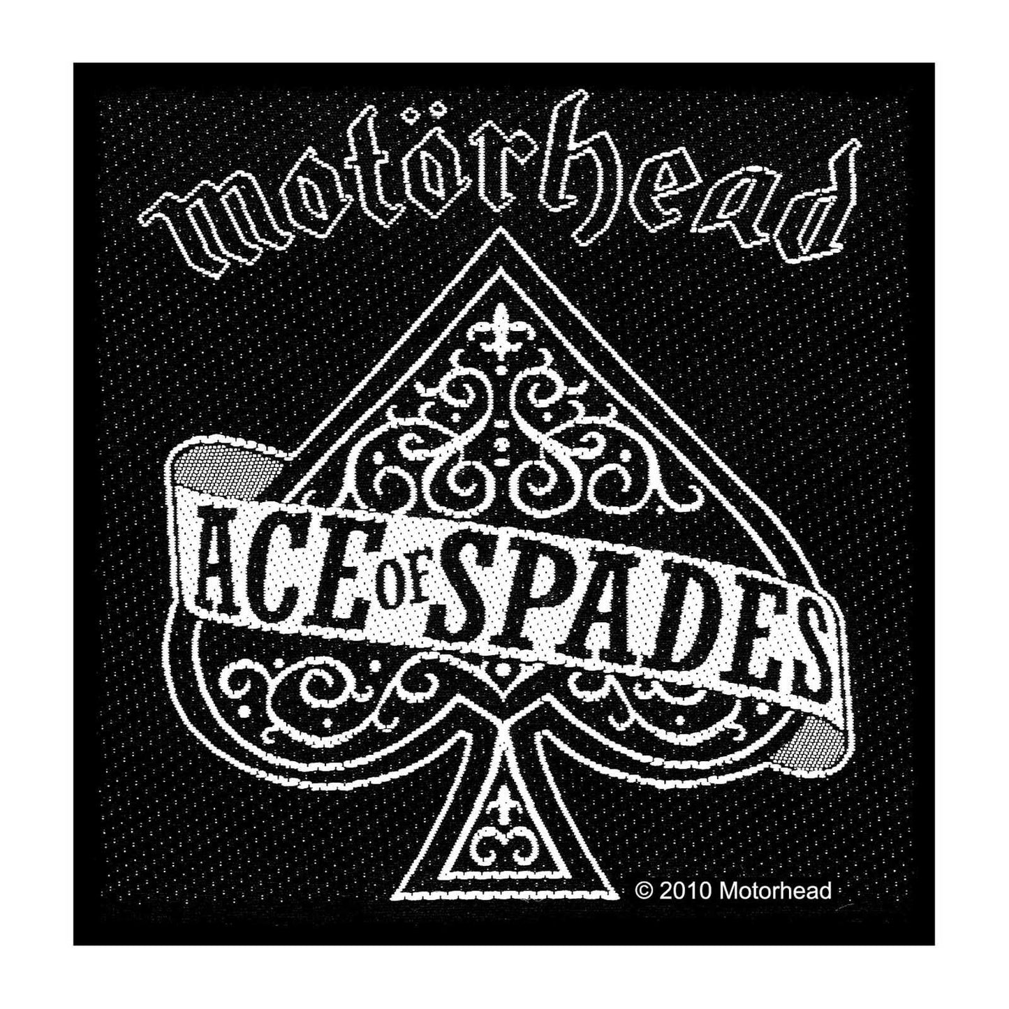 MOTORHEAD Patch - 4x4 Inch - Motorhead Ace Of Spades Rock Band Logo Embroidered Patch Applique Craft Supply - Officially Licensed
