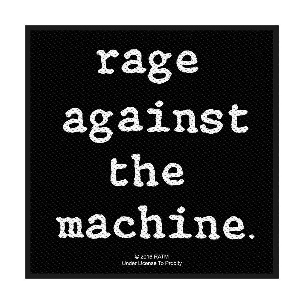 Rage Against The Machine Patch - 4x4 Inch - Rock Band Logo Embroidered Patch Applique Craft Supply - Officially Licensed