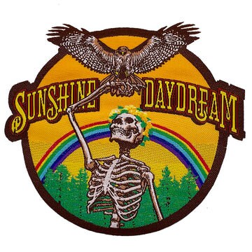 GRATEFUL DEAD Patch - 3.25x3.25 Inch - Sunshine Daydream Grateful Dead Music Documentary Embroidered Rock Band Patch Applique Craft Supply