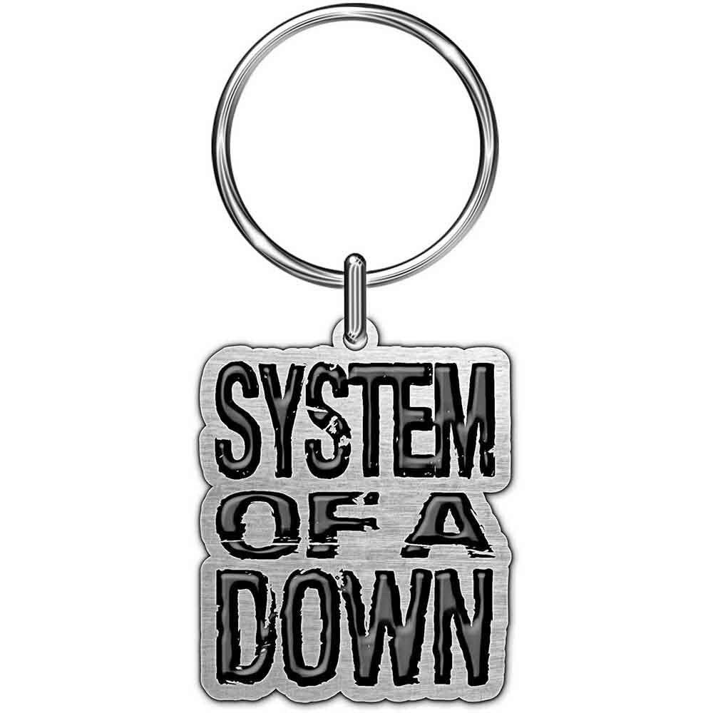 SYSTEM OF A DOWN Metal Keychain - System Of A Down Heavy Metal Band Logo - Rock Band Keyring Keyfob