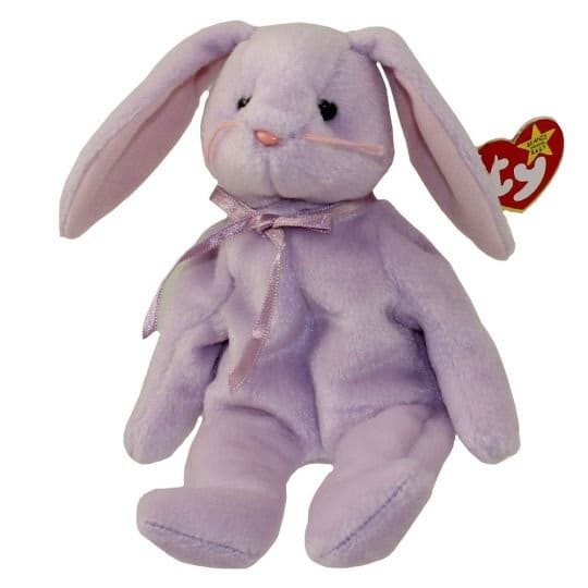 FLOPPITY the Rabbit Ty Beanie Baby Retired Beanbag Plush - New with Tags Vintage 1990s