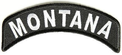 MONTANA STATE Rocker Biker Motorcycle Embroidered Patch Craft Supply