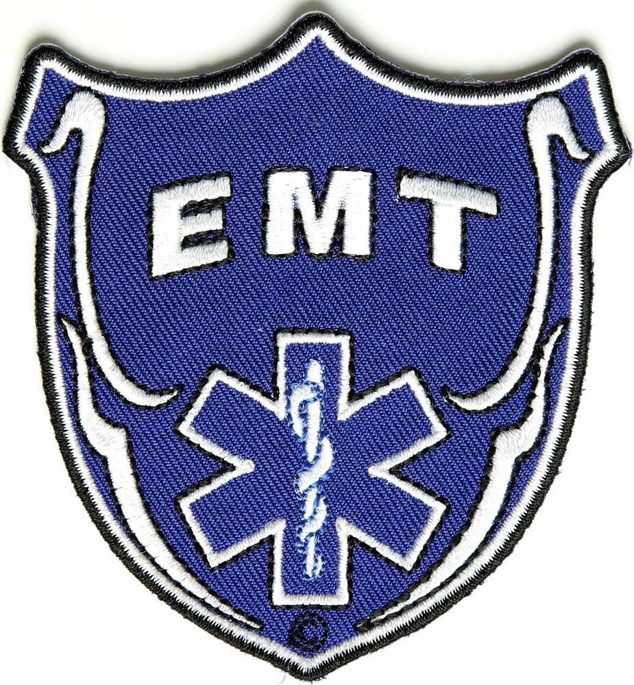EMT Shield Patch EMS Medic Paramedic Embroidered Patch Craft Supply