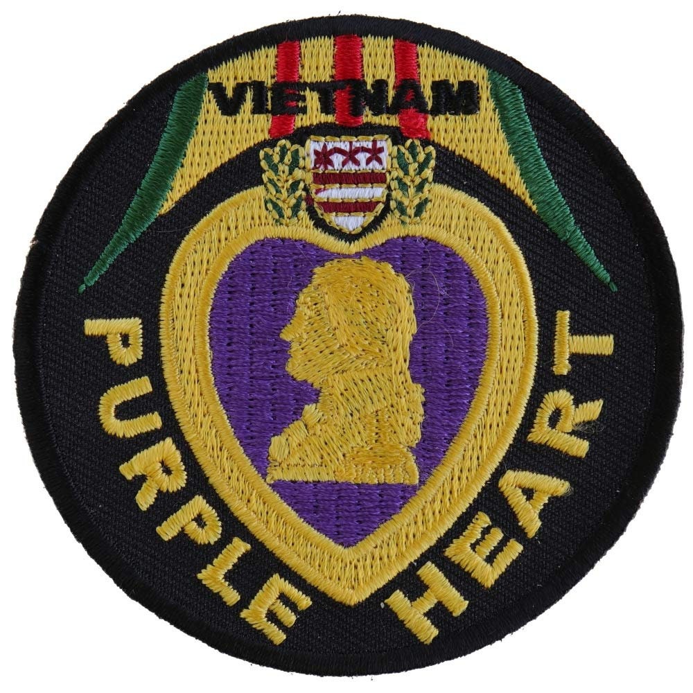 VIETNAM PURPLE HEART Military Embroidered Patch Craft Supply