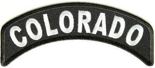 COLORADO STATE Rocker Biker Motorcycle Embroidered Patch Craft Supply