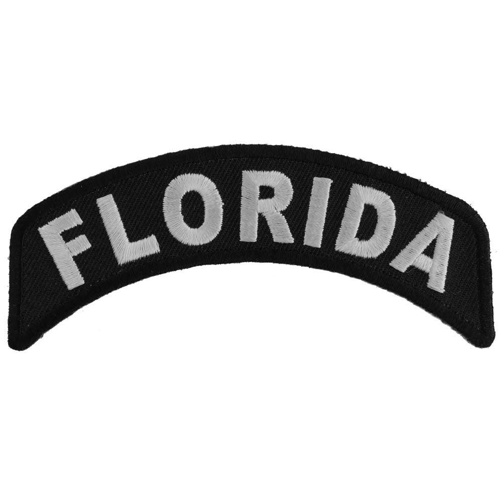 FLORIDA STATE Rocker Biker Motorcycle Embroidered Patch Craft Supply