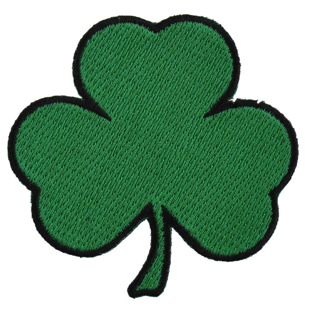 3 LEAF CLOVER Shamrock Embroidered Patch Craft Supply