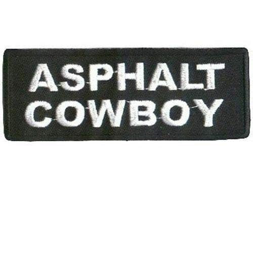 ASPHALT COWBOY Biker Motorcycle Embroidered Patch Craft Supply