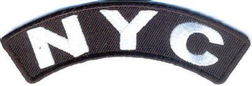 NYC NEW YORK City Rocker Biker Motorcycle Embroidered Patch Craft Supply