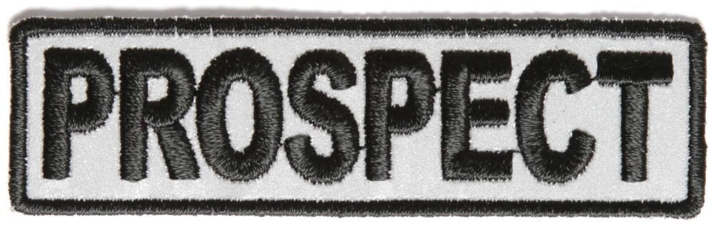 PROSPECT Reflective Biker Motorcycle Embroidered Patch Craft Supply