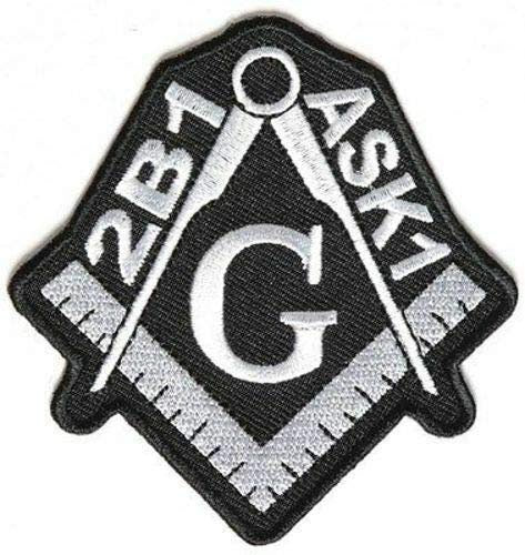 2B1 ASK1 MASONS MASON Compass To Be One Ask Club Patch Craft Supply