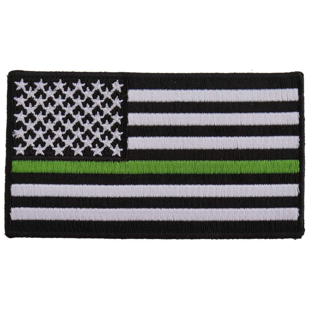 Subdued United States Us Thin GREEN Line Stripe Flag BORDER PATROL Law Enforcement Patch Craft Supply