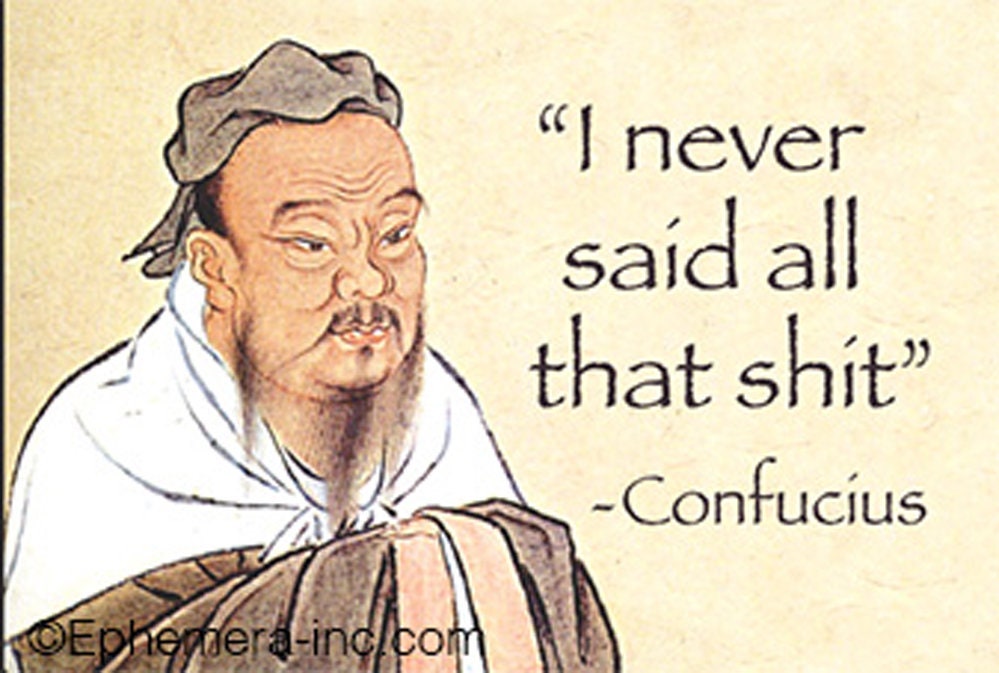 I Never Said All That Shit Confucius Funny RECTANGLE MAGNET Craft Supply