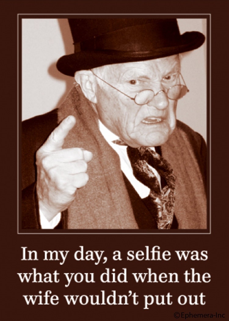 In My Day A Selfie Is What You Did When The Wife Wouldn't Put Out Funny RECTANGLE MAGNET Craft Supply
