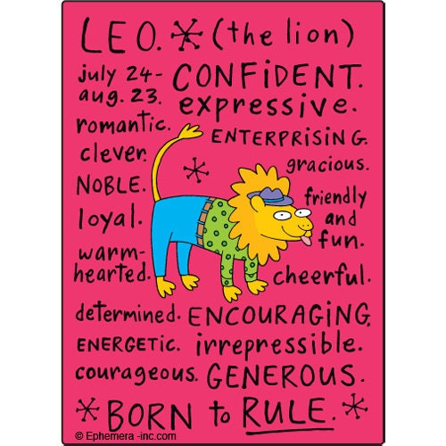 Leo Nice Zodiac Sign Clayboys Funny RECTANGLE MAGNET Craft Supply