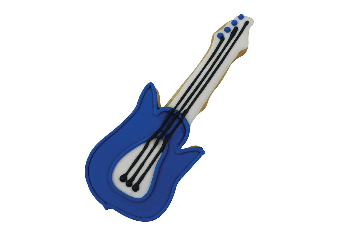ELECTRIC GUITAR Cookie Cutter Metal 5 Inches - Stencil Fondant Band Concert Music Craft Supply