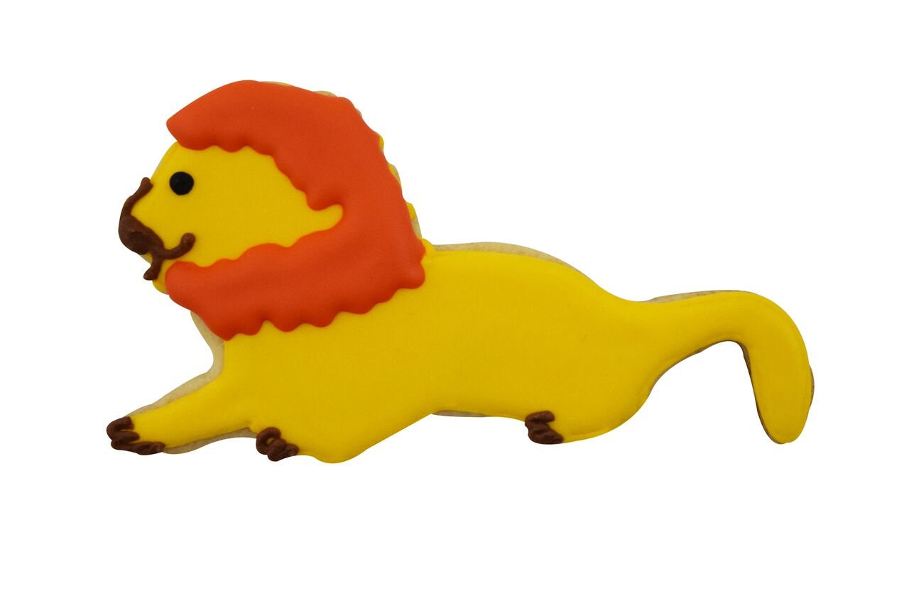 LION Cookie Cutter Metal 4.5 Inches - Stencil Fondant Zoo Animal Craft Supply
