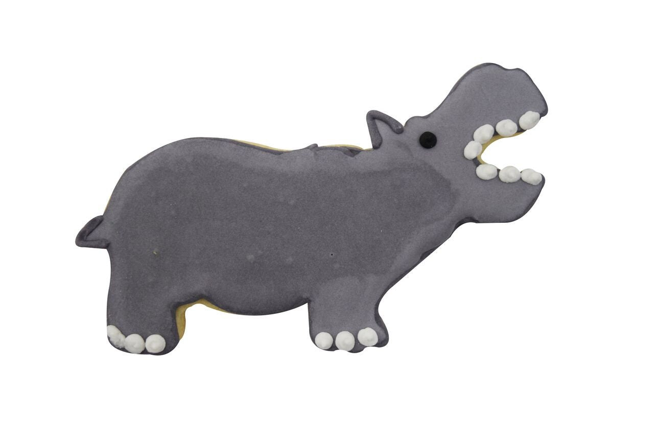 HIPPO Cookie Cutter Metal 4 Inches - Stencil Fondant Zoo Animal