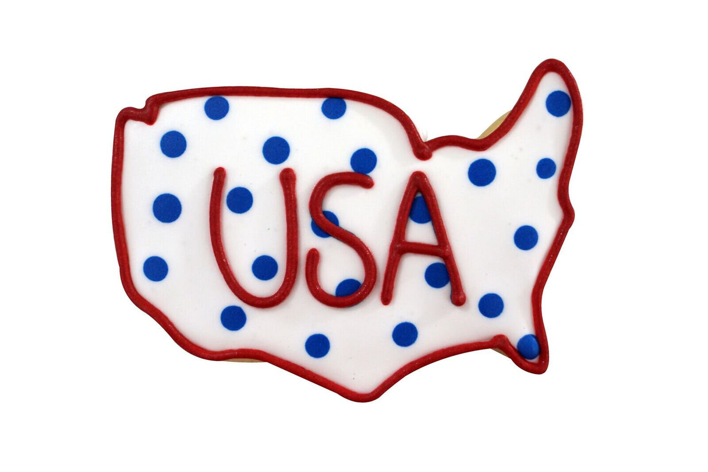USA MAP Cookie Cutter Metal 4 Inches - Stencil Fondant Craft Supply