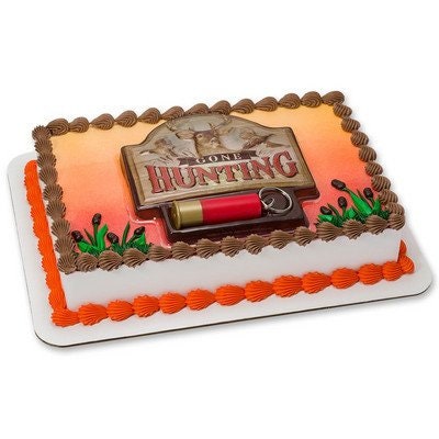 Gone Hunting Cake Topper for Birthday Party Cake Decoration Shotgun Shell Craft Supply