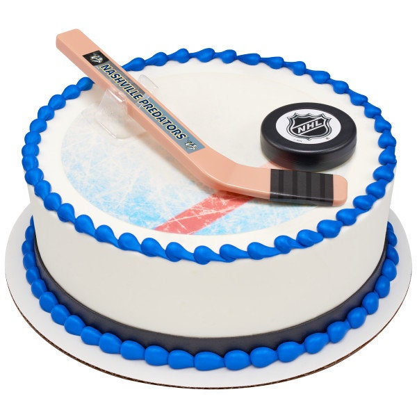 NASHVILLE PREDATORS Cake Topper NHL Slap Shot Cake Decoration Decoset Birthday Craft Supply