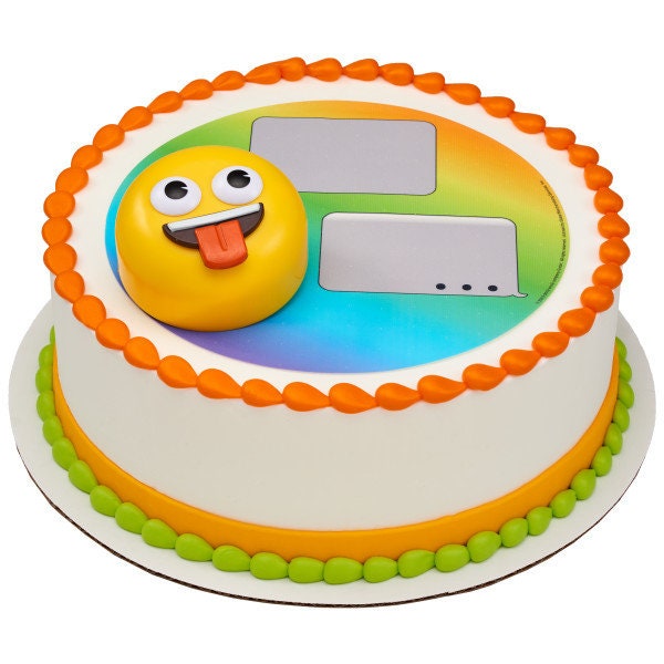 EMOJI Cake Topper Icons Funny Faces Birthday Cake Decoration Decoset Craft Supply