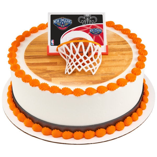 NEW ORLEANS PELICANS Cake Topper Nba Birthday Slam Dunk Team Cake Decoration Decoset Craft Supply