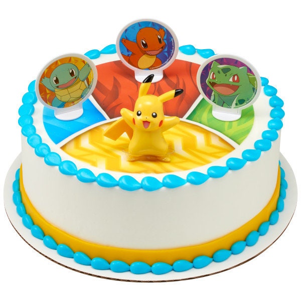 POKEMON Cake Topper Light Up Pikachu Birthday Party Cake Decoration Decoset
