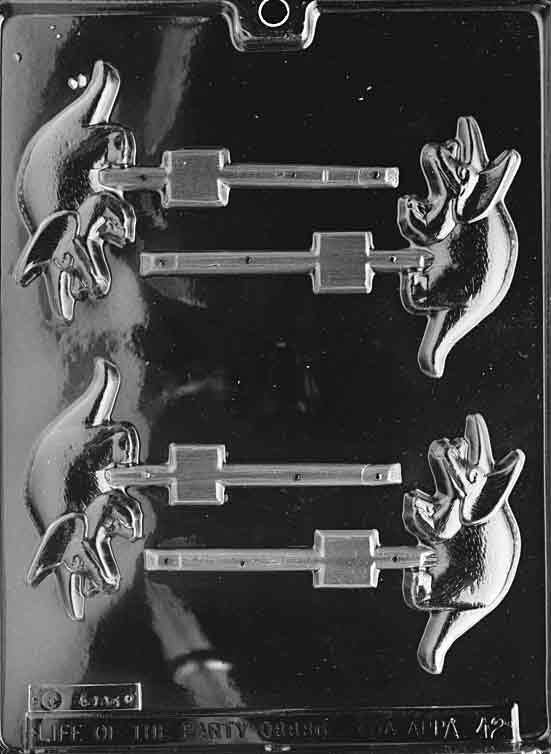 TRICERATOPS Dinosaur Lolly Sucker Chocolate Candy Mold Craft Supply