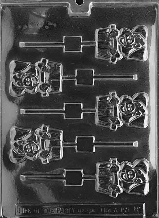 PIG IN TUB Lolly Animal Sucker Chocolate Candy Mold