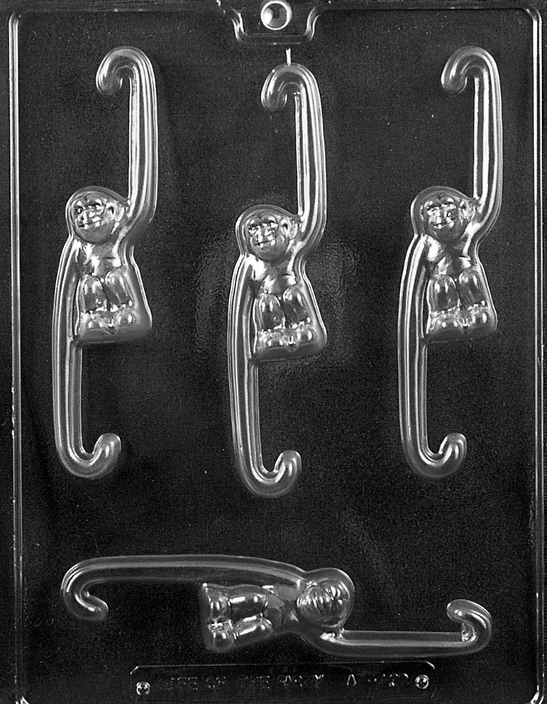 HANGING MONKEYS Animal Chocolate Candy Mold Craft Supply