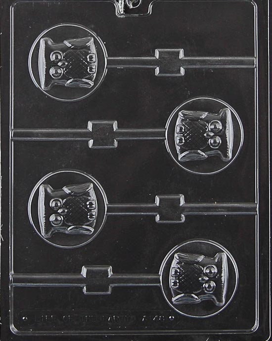 OWL LOLLY Animal Sucker Chocolate Candy Mold Craft Supply
