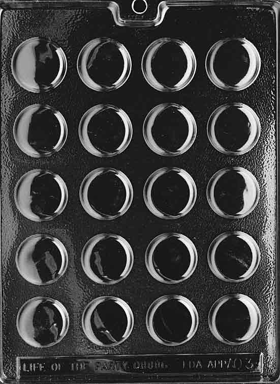 THIN PEPPERMENT PATTY Chocolate Candy Mold Craft Supply
