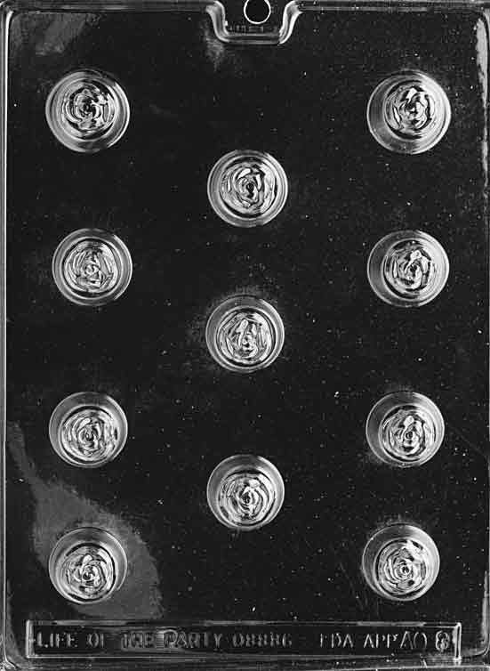 ROSE BON-BON Topped Chocolate Candy Mold Craft Supply