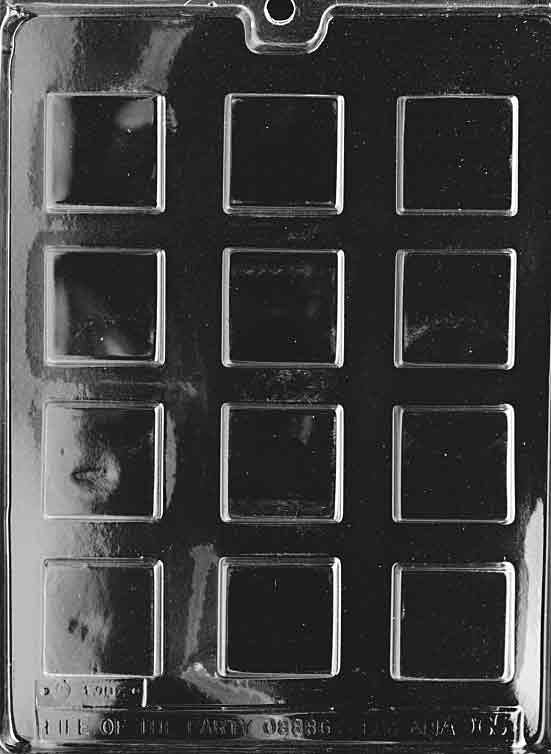 PLAIN SQUARE MINTS Chocolate Candy Mold Craft Supply