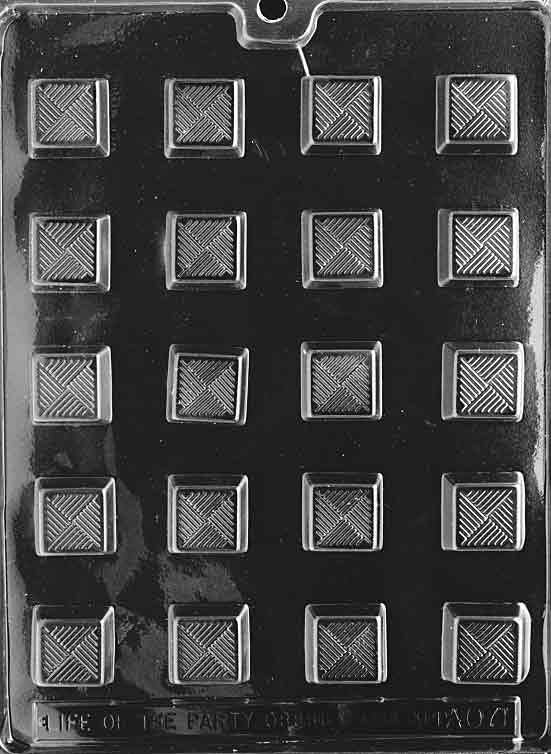 TRADITIONAL SQUARE Chocolate Candy Mold Craft Supply