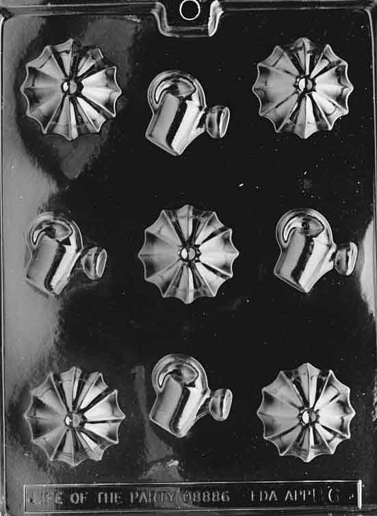 UMBRELLA'S And SHOWER MINTS Baby Chocolate Candy Mold Craft Supply
