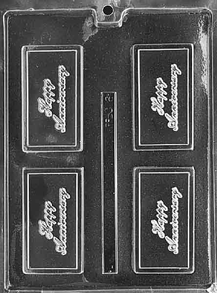 HAPPY ANNIVERSARY Business Card Chocolate Candy Mold Craft Supply