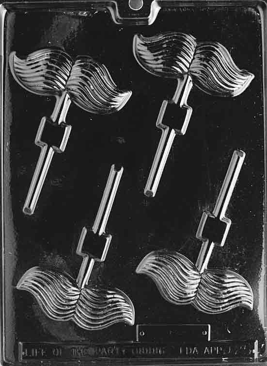 MUSTACHE Lolly Sucker Chocolate Candy Mold LOP-D025 Craft Supply