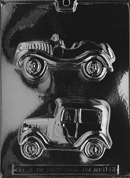 OLD CARS Chocolate Candy Mold Craft Supply
