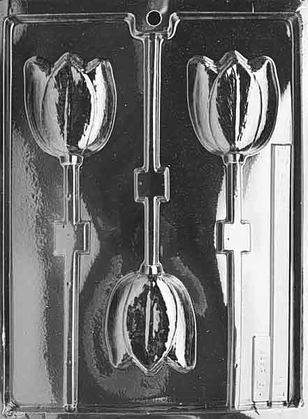 TULIP LOLLY Sucker Chocolate Candy Mold Craft Supply