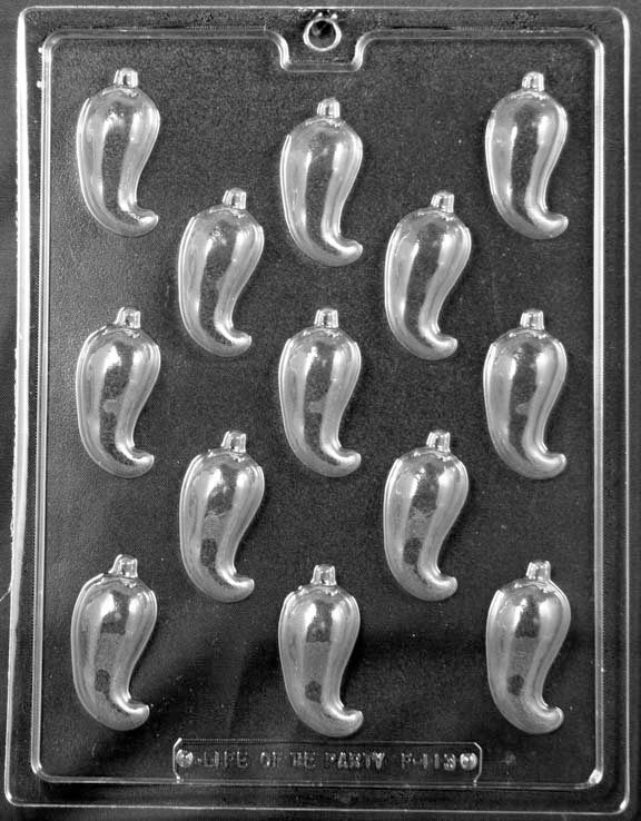 CHILI PEPPER Chocolate Candy Mold Craft Supply