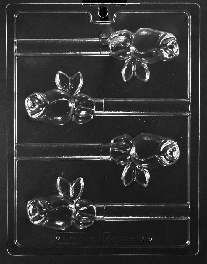 ROSE PRETZEL POP Sucker Chocolate Candy Mold Craft Supply