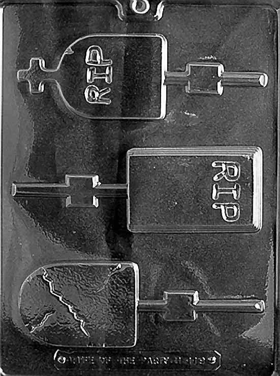 ASSORTED SIZE HEADSTONES Halloween Chocolate Candy Mold Craft Supply