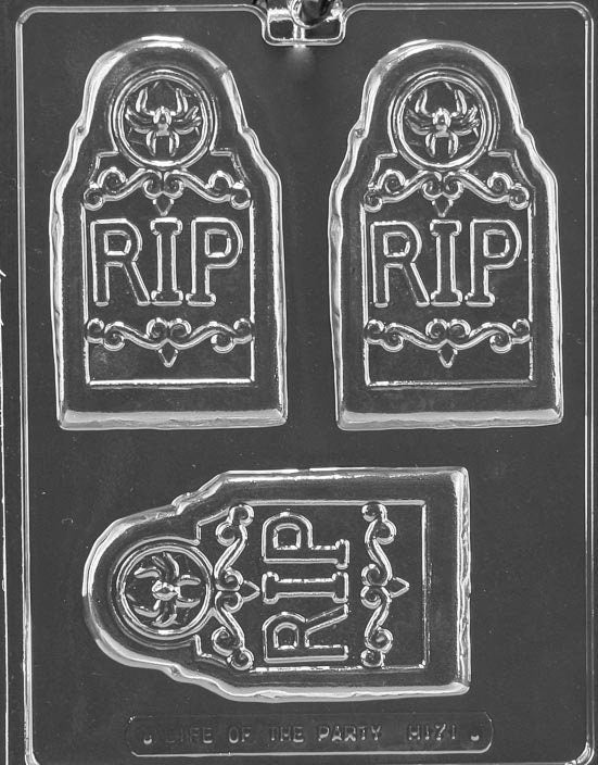 RIP TOMBSTONE BAR Halloween Chocolate Candy Mold Craft Supply