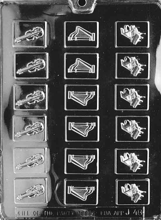 MUSICAL MINTS Chocolate Candy Mold Craft Supply